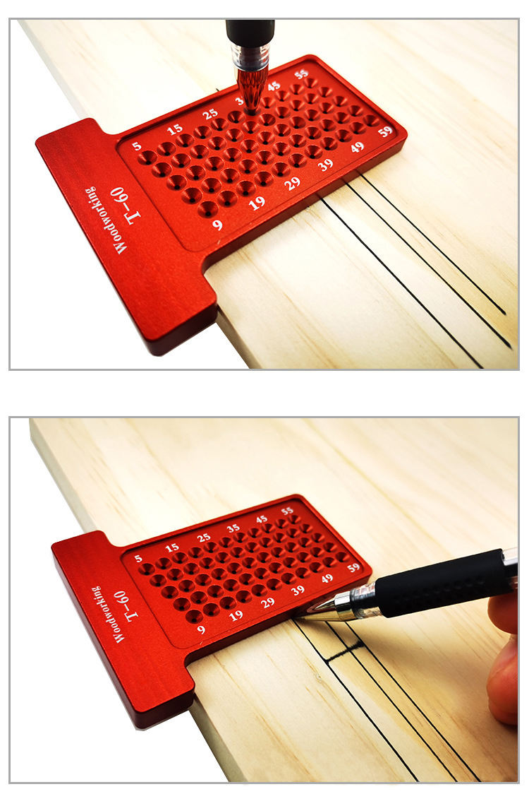GOINGMAKE 24" Aluminum T-Square Ruler – Precision Scribing Tool For Woodworking